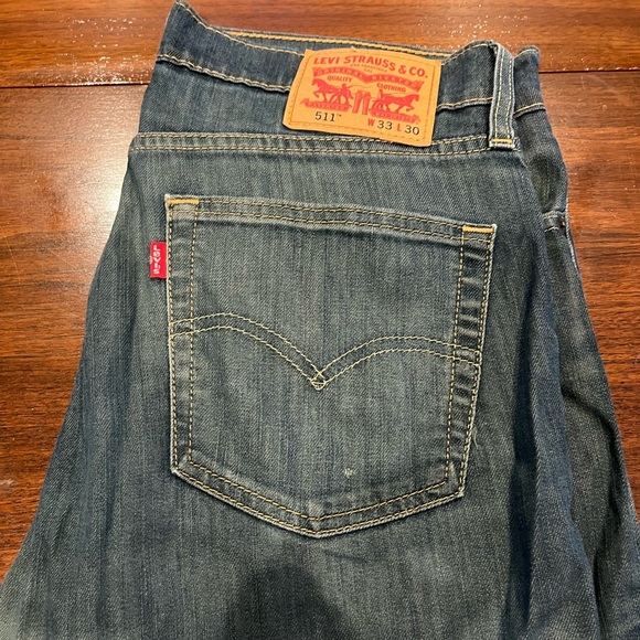 Levi’s 511 Men’s Slim Jeans - 33x30 - Medium Blue - Picture 1 of 3